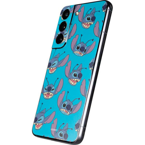 Disney Lilo and Stitch Face Expression Pattern Galaxy S22 Skin